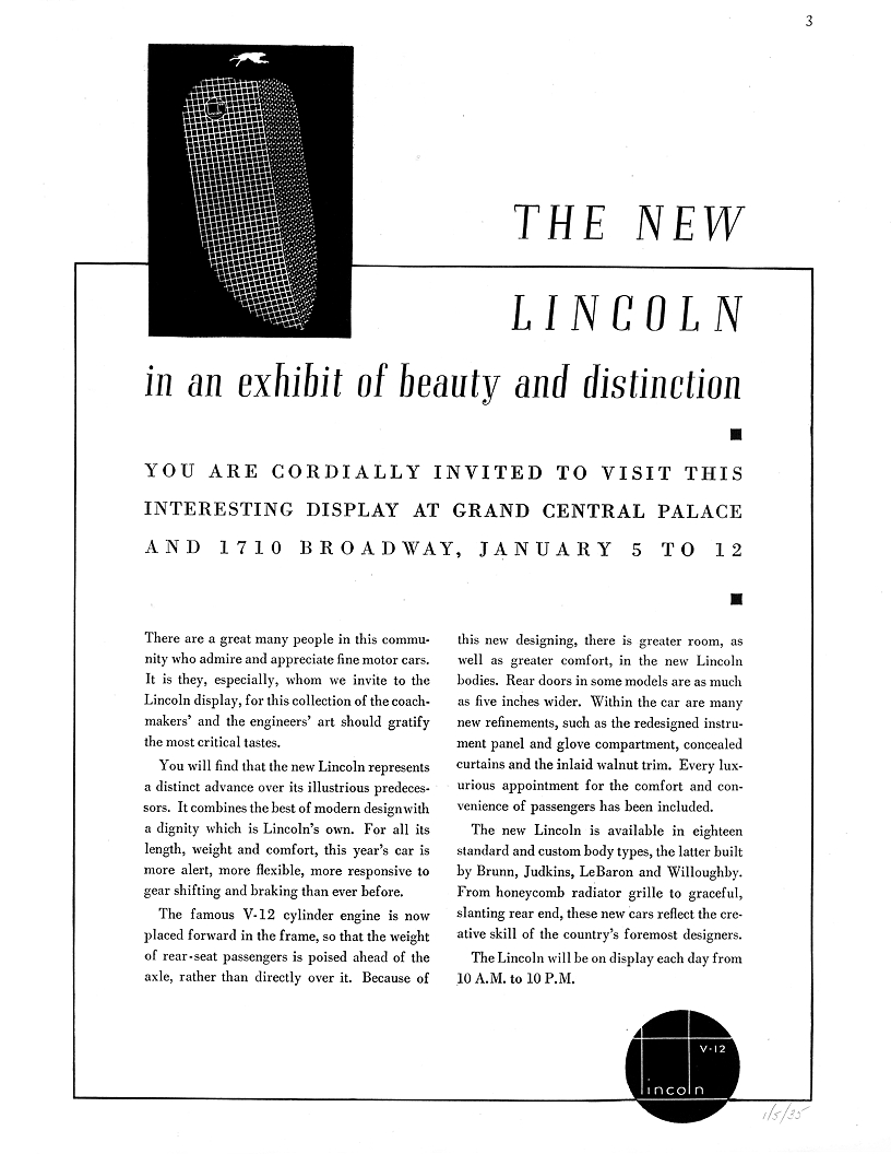 1935 Lincoln Auto Advertising
